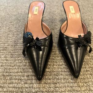 Prada kitten heels.  Size 6.  Black